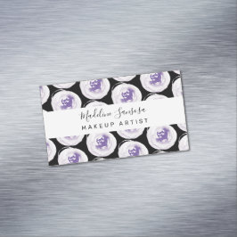 水彩フローラポピー美しいメイクアップ爪、 ネイル マグネット名刺