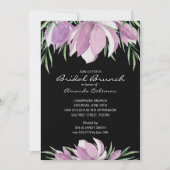 水彩フローラマグノリアブライダルシャワー招待状 (正面)