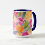 水彩フローラマグ マグカップ (正面右)