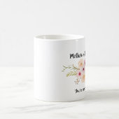 水彩フローラマザーオブザブライドブライダルパーティ コーヒーマグカップ (中央)