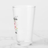水彩フローラマザーオブザブライドブライダルパーティ タンブラーグラス (左)