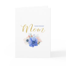 水彩フローラマザーズデイカード