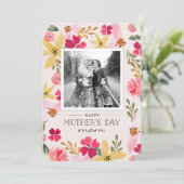 水彩フローラマザーズデイカード カード (スタンド正面)