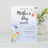 水彩フローラマザーズデイブランチパーティー 招待状 (スタンド正面)
