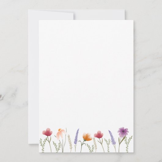 水彩フローラマザーズデイブランチ 招待状 (裏面)