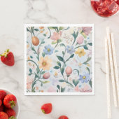 水彩フローラマザーズ日パーティーナプキン スタンダードランチョンナプキン (インサイチュ)