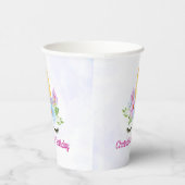 水彩フローラマジカルユニコーン1st誕生日 紙コップ (右)