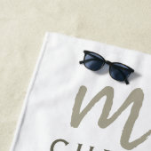 水彩フローラミセス・デイト ビーチタオル (インサイチュ)