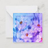 水彩フローラミニ ノートカード (裏面)