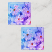 水彩フローラミニ ノートカード (正面/裏面)