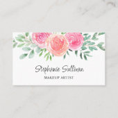 水彩フローラメイクアップアーティスト 名刺 (正面)