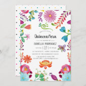 水彩フローラメキシカンフィエスタキンセアニラ 招待状 (正面/裏面)
