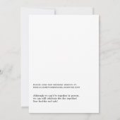 水彩フローラメキシカンフィエスタヴァーチャル結婚ズ 招待状 (裏面)