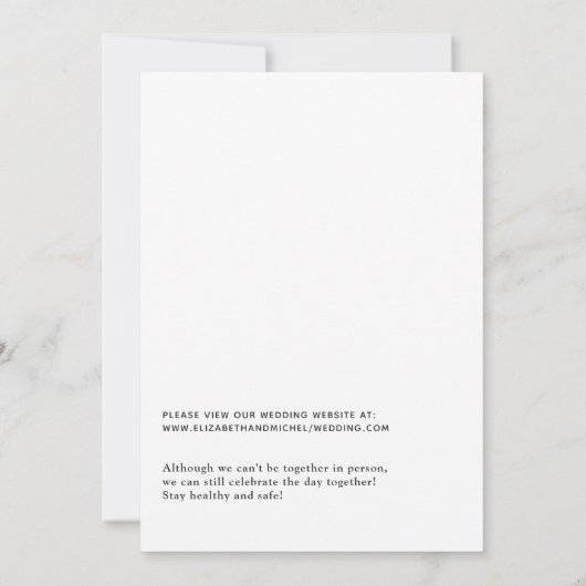 水彩フローラメキシカンフィエスタヴァーチャル結婚ズ 招待状 (裏面)