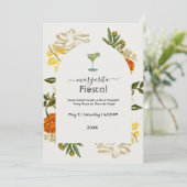 水彩フローラメキシカンマルガリタフィエスタ 招待状 (スタンド正面)