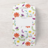 水彩フローラメキシカン結婚フィエスタ オールインワン招待状 (外側)