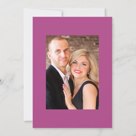 水彩フローラメキシコ結婚フィエスタの写真 招待状 (裏面)