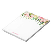 水彩フローラメモ帳 ノートパッド (回転)