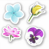 水彩フローラモダンパック シール (正面)