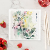 水彩フローラモノグラム結婚ズ (インサイチュ)