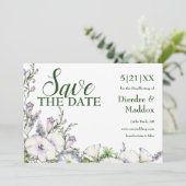 水彩フローラモーニンググローリーハンドスティング セーブザデート (スタンド正面)