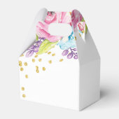 水彩フローラユニコーン誕生日 フェイバーボックス (裏面サイド)