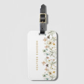 水彩フローララゲッジタグ ラゲッジタグ (正面縦)