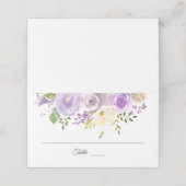水彩フローララベンダーパープル結婚ズ プレイスカード (外部開封)