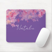 水彩フローララベンダー名マウスパッド マウスパッド (マウス)