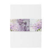 水彩フローララベンダー結婚ズ 招待状ベリーバンド (裏面例)