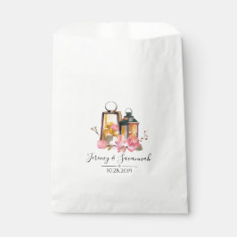 水彩フローラランタン結婚ズ フェイバーバッグ