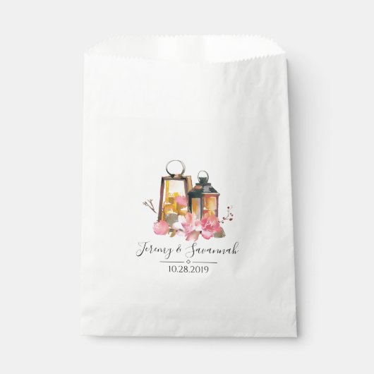 水彩フローラランタン結婚ズ フェイバーバッグ (正面)