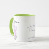 水彩フローララークスパー7月誕生花 マグカップ (正面左)