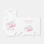 水彩フローラリトルカボチャ秋ベビーシャワー フェイバーボックス (折り畳みなし)