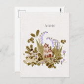 水彩フローラリトルハウス ポストカード (正面/裏面)