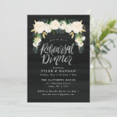 水彩フローラリハーサルディナー招待状 招待状 (スタンド正面)