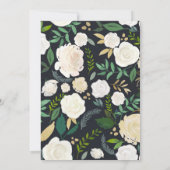 水彩フローラリハーサルディナー招待状 招待状 (裏面)