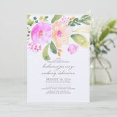 水彩フローラリハーサル夕食招待状 招待状 (スタンド正面)