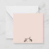 水彩フローラリースとハレノートカード ノートカード (裏面)