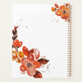 水彩フローラリースハート写真 プランナー手帳 (裏面)