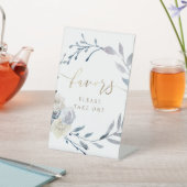 水彩フローラリースペデスタル標識 台座サイン (インサイチュ)