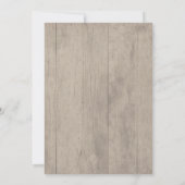 水彩フローラリース素朴婚約パーティ 招待状 (裏面)