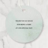 水彩フローラリース結婚ズサンキューカスタム フェイバータグ (裏面)