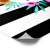 水彩フローラリース"ドリームワイルド"引用文 ポスター (角)