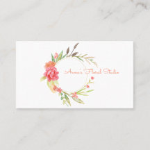 水彩フローラリース