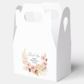 水彩フローラルボーホパンパスグラスブライダルシャワー フェイバーボックス (オープン)