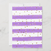 水彩フローラレインボーコアラベビーシャワー 招待状 (裏面)