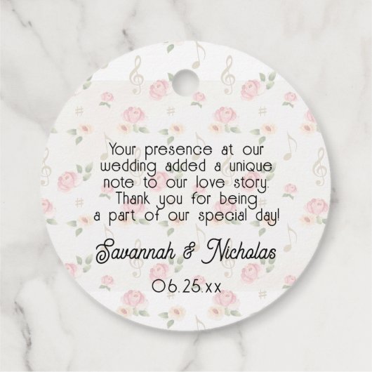 水彩フローラレコードありがとうありがとう フェイバータグ (裏面)