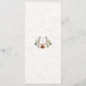 水彩フローラレースウェスタンホースシューモノグラム メニュー (裏面)