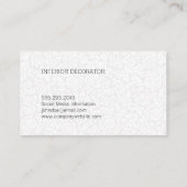 水彩フローラレースレザーカラーブロック 名刺 (裏面)